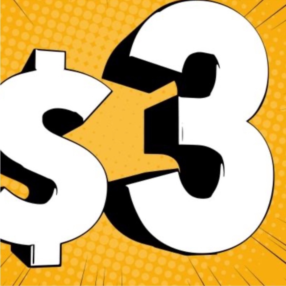 $3 Sale item in live show.